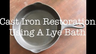 Easy Cast Iron Restoration from Start to Finish How to Restore Cast Iron Skillet Wagner 1058 [upl. by Ragan]