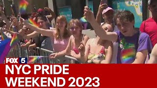 NYC Pride 2023 City celebrates 53rd annual Pride March [upl. by Cara]