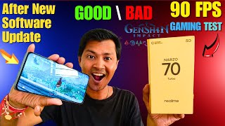 realme Narzo 70 Turbo Genshin impact Gaming Test after Software Update with FPS Meter [upl. by Adnylam]