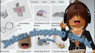 Robux shopping spree Roblox roblox [upl. by Airotahs883]