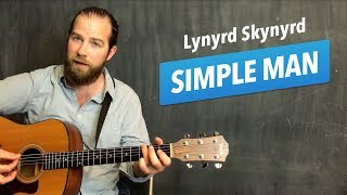 Lynyrd Skynyrd Simple Man Guitar Lesson  Tutorial [upl. by Akcebar]