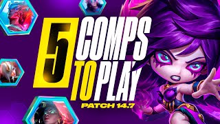 The Only 5 Comps You Need to Climb in Patch 147B  TFT Set 11 Guide [upl. by Tnias992]