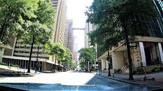 Driving Along Peachtree Street from Buckhead to Downtown Atlanta Georgia  USA [upl. by Bevus]