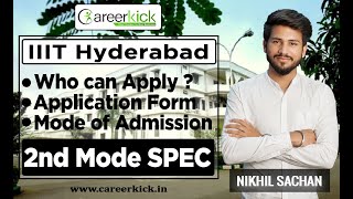 spec iiit hyderabad admission process 2020 [upl. by Tamera]