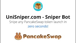 UniSnipercom  BSC Sniper Bot for PancakeSwap  Explainer [upl. by Lebasiairam594]