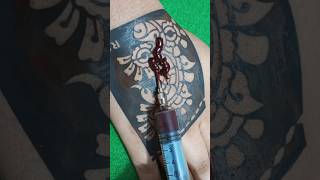 😍 How to Apply Mehandi Sticker youtube shorts mehndikadesign [upl. by Aggappe]