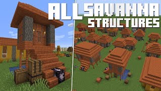 ALL of the NEW SAVANNA STRUCTURES [upl. by Ardy]