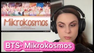 First time reaction to BTS Mikrokosmos [upl. by Colp]