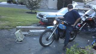 The 1978 DT175 enduro new exhaust sound [upl. by Haeel313]