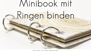 Minialbum mit Buchringen binden [upl. by Einnal282]