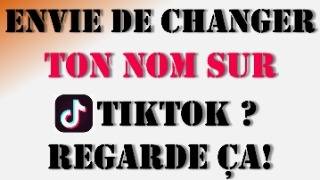 Changer facilement nom dutilisateur sur TikTok  Tuto rapide [upl. by Eliathan]