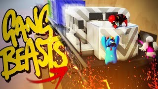 CUIDADO TREM EM ALTA VELOCIDADE  Gang Beasts Online Feat Bitgamer MarquesZero e CAP [upl. by Filippo211]