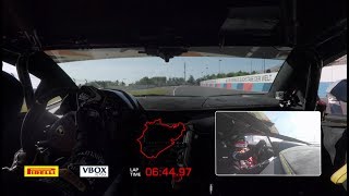 Lamborghini Aventador SVJ full onboard record lap at Nürburgring [upl. by Aeriell]