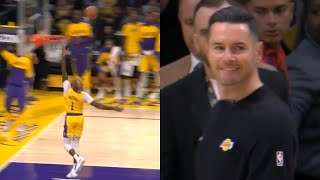 DAngelo Russell misses wide open layup and JJ Redick hides frustration perfectly [upl. by Mohsen637]