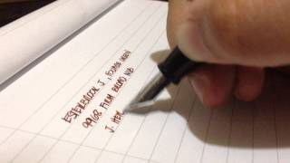 Esterbrook J Vintage Fountain Pen Writing Sample [upl. by Carlina994]