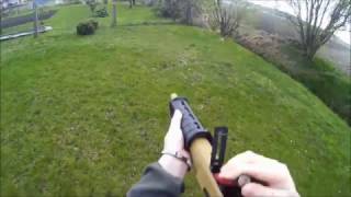 CM355L magpul m870 airsoft shotgun amp glock 17 shooting [upl. by Simonne]