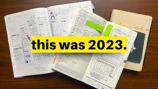 2023 Full Flip Through every planner I used this year [upl. by Eahc108]