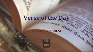 Verse of the Day  November 3 2024 [upl. by Adnilreh]