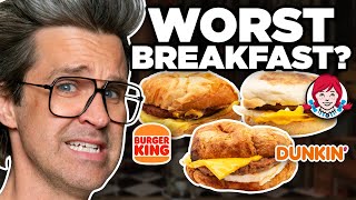 Whats The Worst Fast Food Breakfast Sandwich [upl. by Trillby]