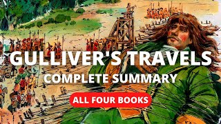 Gullivers Travels  All 4 Books  Summary in English [upl. by Esina]