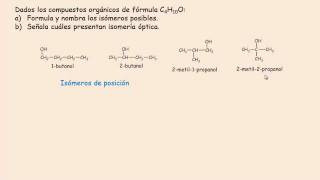 Acceso25 UNED 2011 Isómeros del C4H10O [upl. by Slohcin]