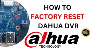 Dahua DVR ka password kaysay factory Reset kart [upl. by Nosreip592]