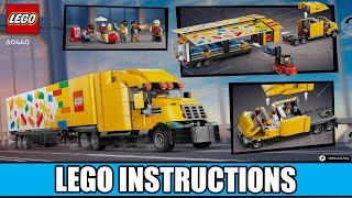 Complete LEGO 60440 Instructions All Books  Yellow Delivery Truck [upl. by Vanni]