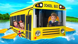 Eva and Friends School Bus and other adventures for kids [upl. by Onairelav466]