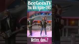 Bee Gees TV “You Win Again” 1987 Wetten dass [upl. by Hazelton445]