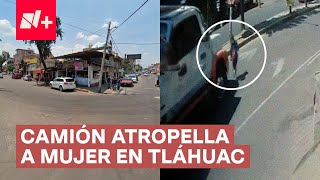 Muere atropellada una mujer por imprudencia de un camión en CDMX  N [upl. by Demah12]