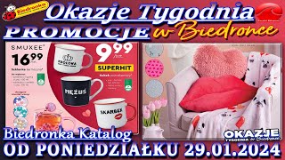 𝐁𝐈𝐄𝐃𝐑𝐎𝐍𝐊𝐀 🐞 Nowa Gazetka Od 29012024  Okazje i promocje tygodnia w Biedronce – Katalog Biedronki [upl. by Proud]