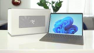 Surface Pro 8 with eGPU The Dream is REAL [upl. by Arakal]