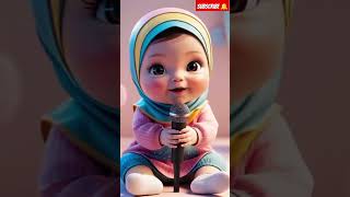 Hasbi rabi naatcute baby girl islamicstatus trending [upl. by Suruat]