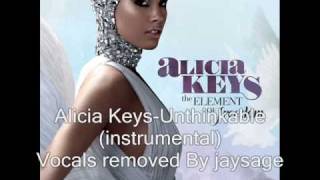 Alicia Keys  Unthinkable Instrumental [upl. by Fairley]