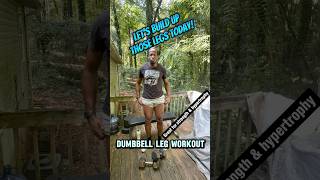 Leg Day Made Easy Dumbbell Only [upl. by Dwayne]