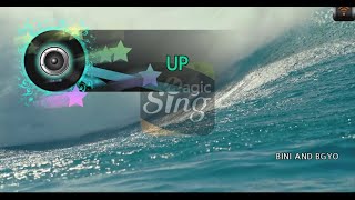 MAGICSING Karaoke BINI AND BGYO  UP karaoke  Tagalog [upl. by Fulmis]