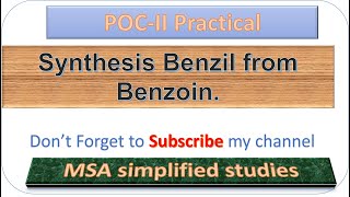 Synthesis Benzil from Benzoin by oxidation reaction [upl. by Thaxter]