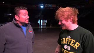 Bo Jaxon from Denvers MIX 100 interviews Ed Sheeran just days before the 2013 Grammy Awards [upl. by Yuu536]