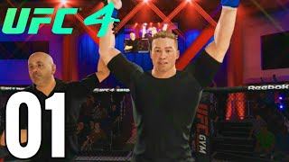 UFC 4 Middleweight Career Mode Walkthrough Part 1  KARATE STYLE [upl. by Kamal]