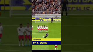 quotLeos Freekick Magic Messis Unstoppable Goalquot pes shorts efootball pesfootball shortsvideo [upl. by Sillad]