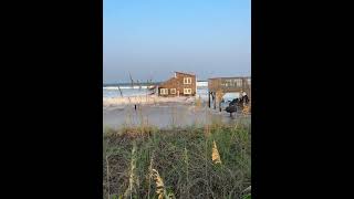 House collapses into ocean on Rodanthe during Hurricane Ernesto [upl. by Aitnom]