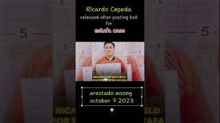 Ricardo Cepeda released after posting bail for estafa case [upl. by Berard]