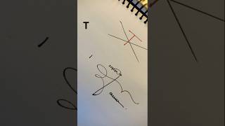 How To Sign The Letter T❤️shorts signature calligraphy cursivealphabet easyshortsvideoart [upl. by Notled]