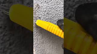 How to remove sealant from outdoor wall easily sealant remove sealantremoval [upl. by Ingemar710]