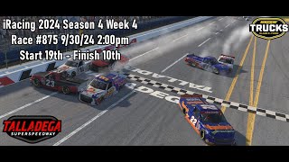 Its Talladega Baby  Craftsman Trucks iRacing at Talladega Superspeedway 2024 Season 4 Week 4 [upl. by Nairrod]