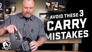 3 Biggest Mistakes When Carrying a Handgun [upl. by Anisamot]