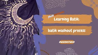 How to wash out batik projects before you boil them Learn Batik with Jess waxonstudio [upl. by Ariec]