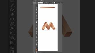 3D M logo design in illustrator logodesgin graphicdesign mayagraphics youtubeshorts viralreels [upl. by Etem474]