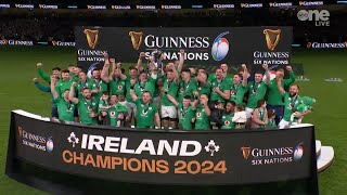 Peter OMahony lifts the Six Nations Championship [upl. by Spatz]