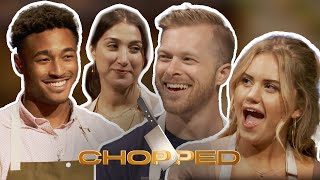 Chopped Heart Ravioli Snapper Eggplant Cocktail  Full Episode Recap  S54 E8  Food Network [upl. by Htebaile423]